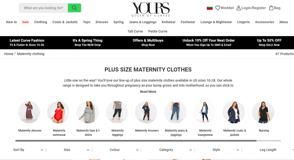 yours ropa de maternidad