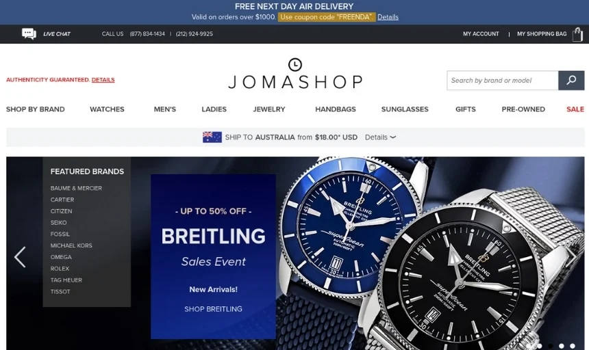 Las mejores tiendas de relojes en línea