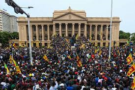 Sri Lanka manifestantes