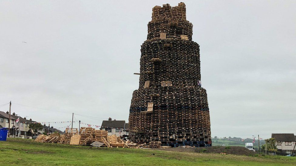 Larne bonfire